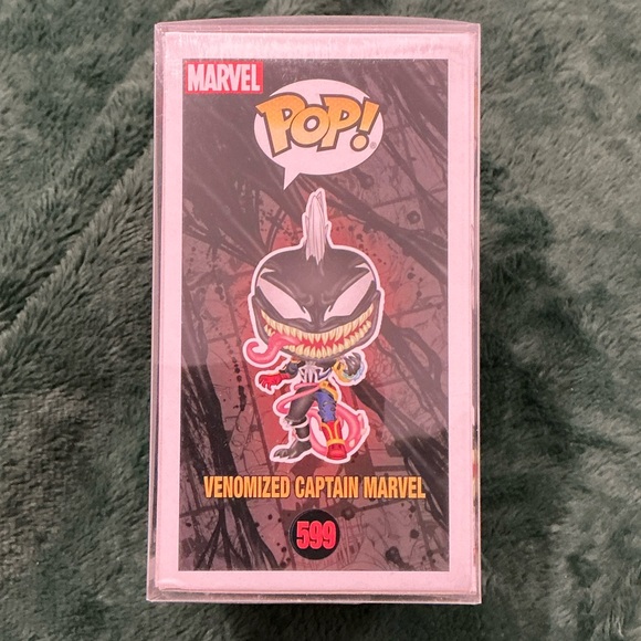 Funko Venomized Captain Marvel Pop! Vinyl - Black, White, Red, Yellow - Picture 2 of 6